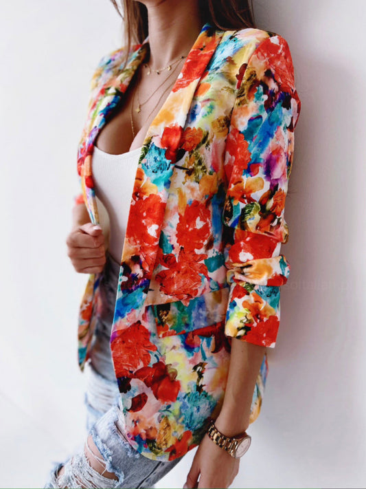 Floral Print Blazer