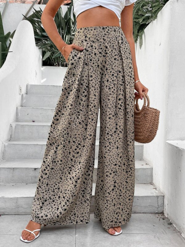 Print Wide Leg Trousers - Arabella's Couture 