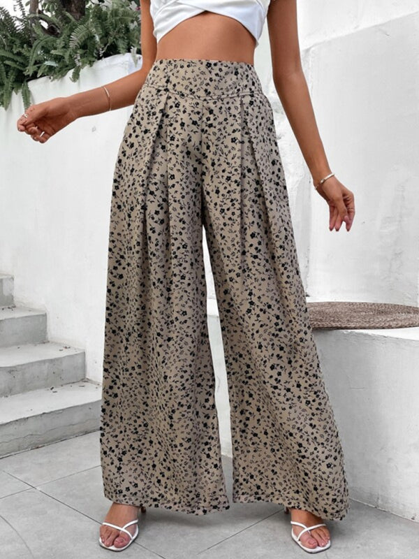 Print Wide Leg Trousers - Arabella's Couture 