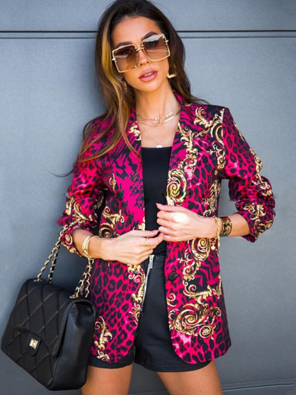 Print Long-sleeved Blazer