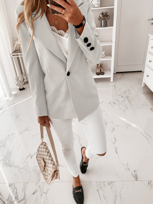 Long-sleeved Suit Blazer