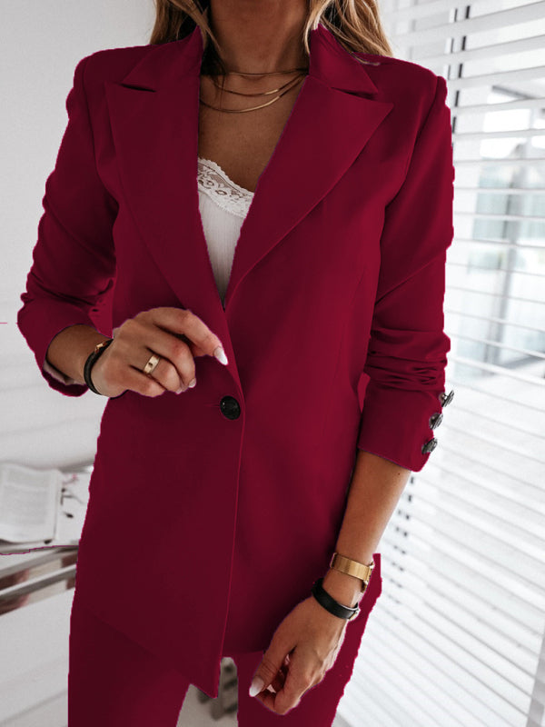 Long-sleeved Suit Blazer