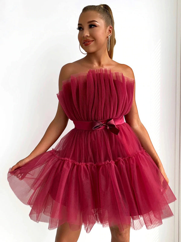 Mesh Tutu Skirt Style Dress - Arabella's Couture 