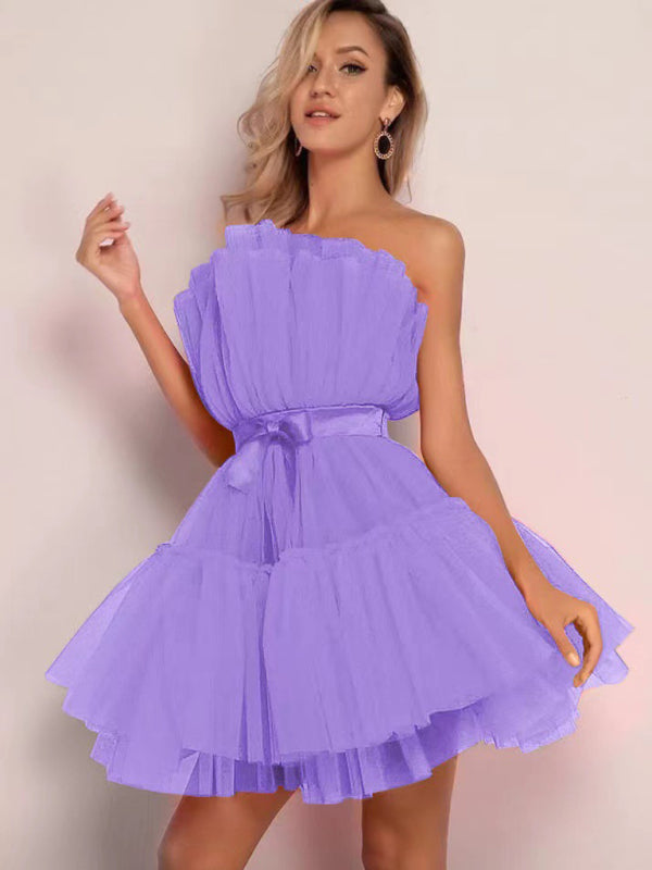 Mesh Tutu Skirt Style Dress - Arabella's Couture 