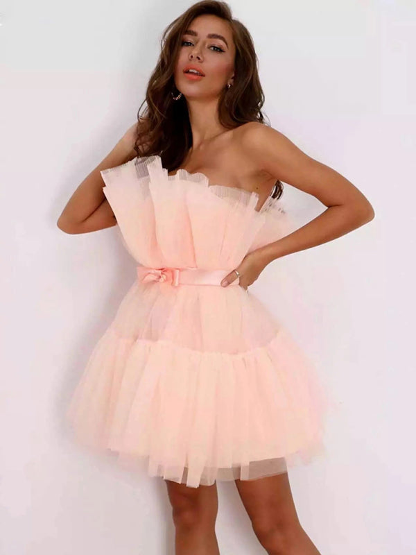 Mesh Tutu Skirt Style Dress - Arabella's Couture 