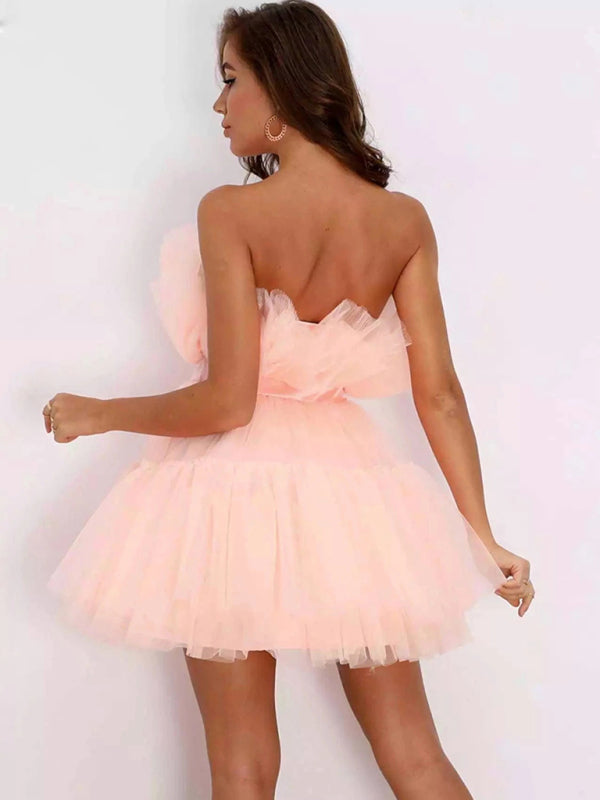 Mesh Tutu Skirt Style Dress - Arabella's Couture 