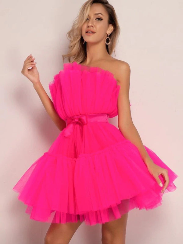 Mesh Tutu Skirt Style Dress - Arabella's Couture 