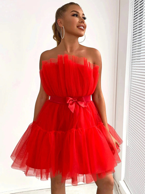 Mesh Tutu Skirt Style Dress - Arabella's Couture 