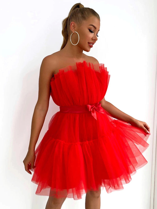 Mesh Tutu Skirt Style Dress - Arabella's Couture 