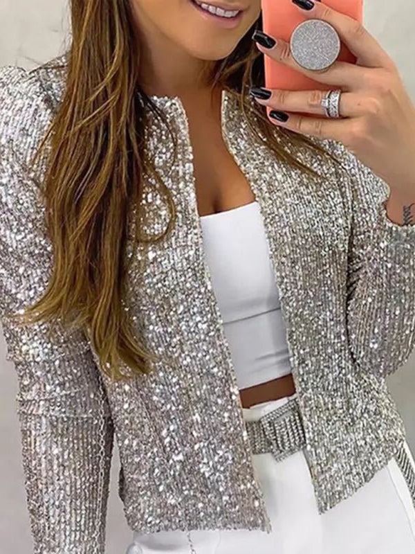 Sequined Short Jacket