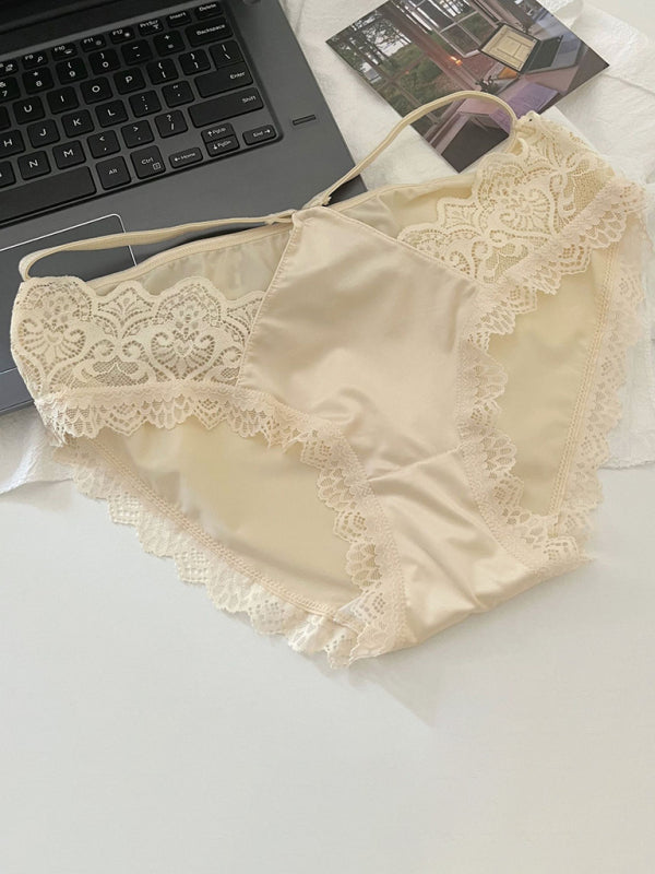 Lace Low Waist Seamless Panties