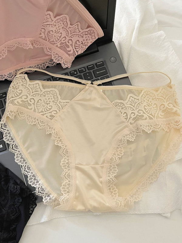 Lace Low Waist Seamless Panties