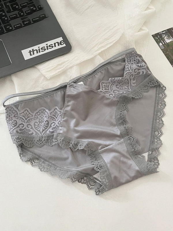 Lace Low Waist Seamless Panties