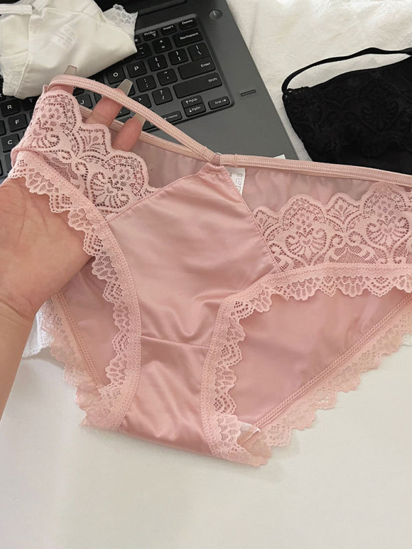 Lace Low Waist Seamless Panties