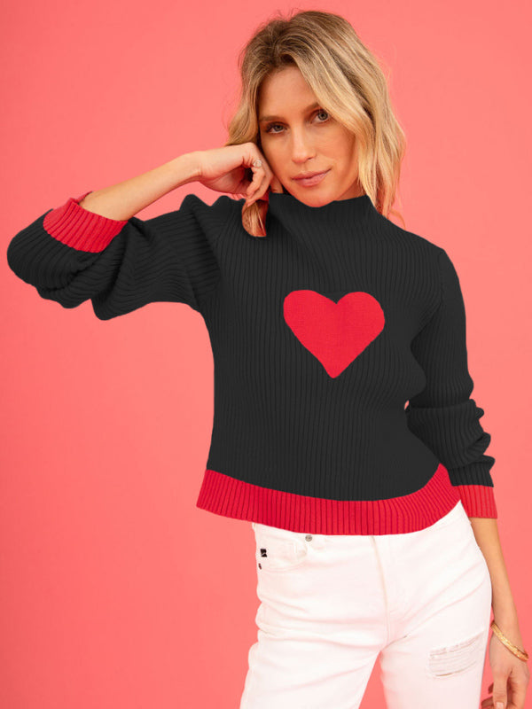 Love Turtleneck Pullover Sweater