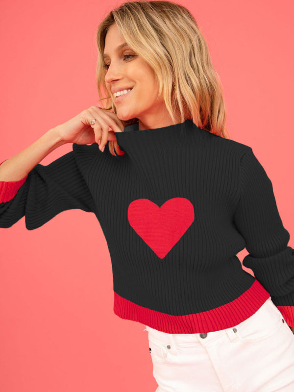 Love Turtleneck Pullover Sweater