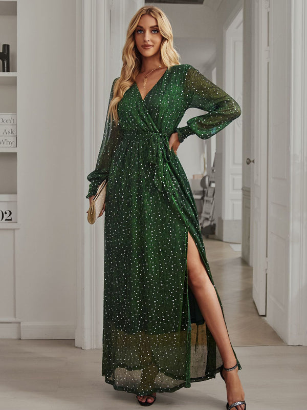 V Neck Maxi Dress - Arabella's Couture 