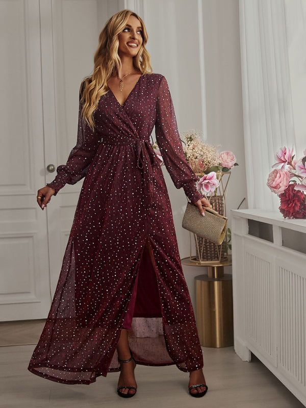 V Neck Maxi Dress - Arabella's Couture 