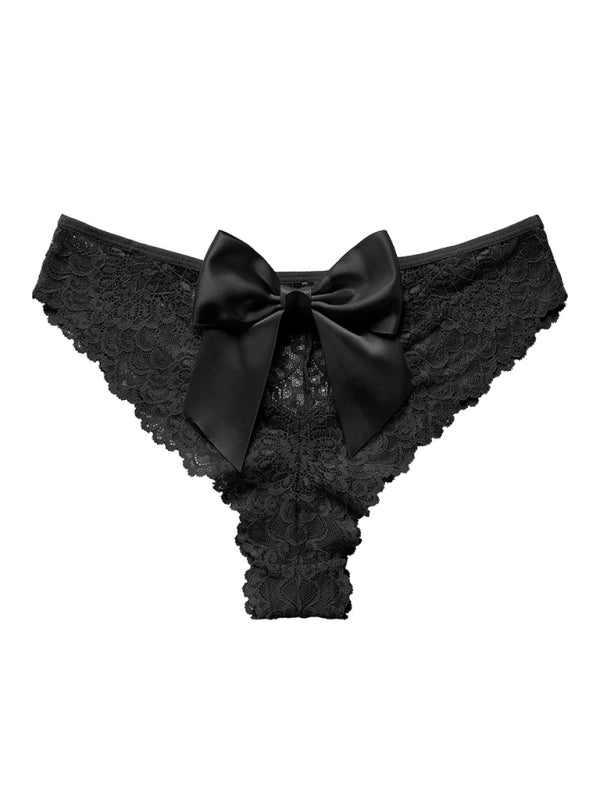 Lace Big Bow Low Waist Panties