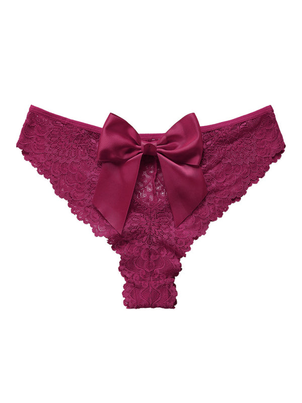 Lace Big Bow Low Waist Panties