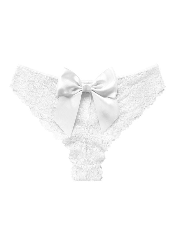 Lace Big Bow Low Waist Panties