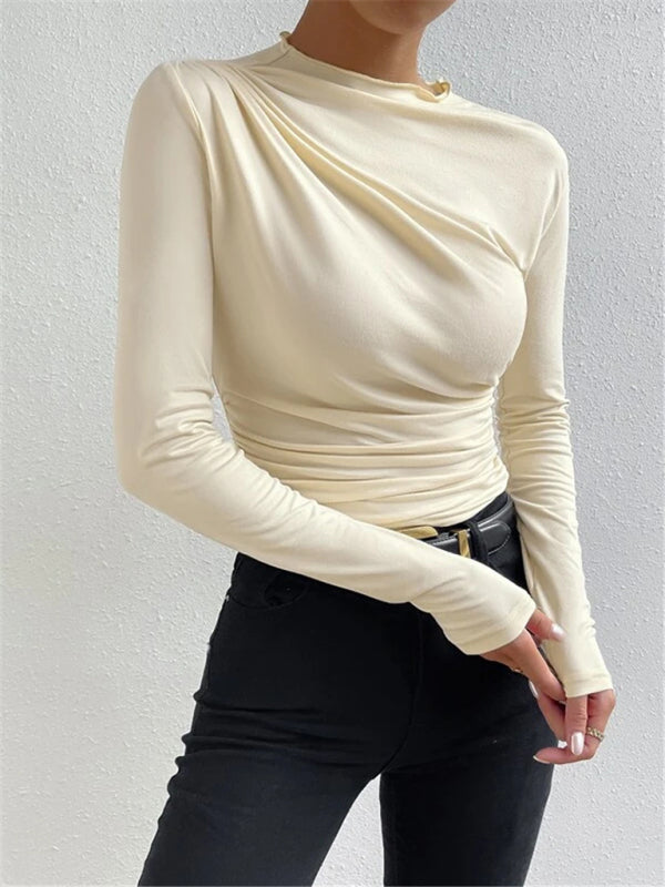 Ruffle Long-sleeved Top