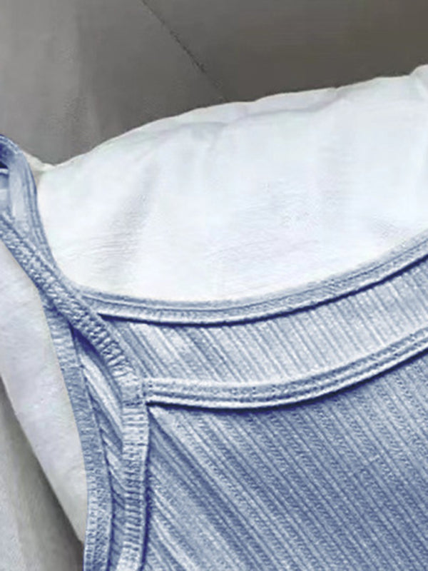 Loose Two-piece Casual Top + Shorts Set