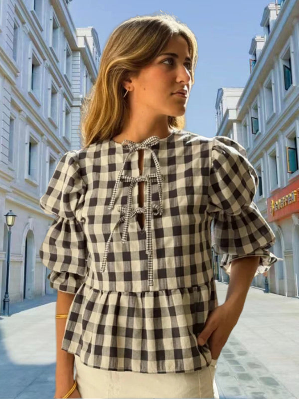 Puff Sleeve Shirt - Arabella's Couture 