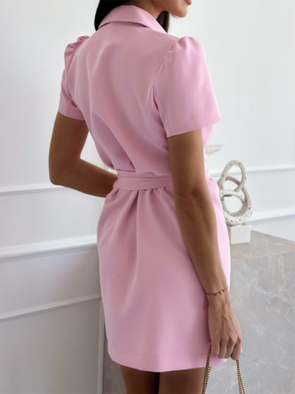 Short Sleeve Shirt Dress