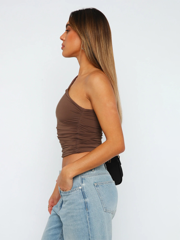 Trägertop mit One-Shoulder-Träger 