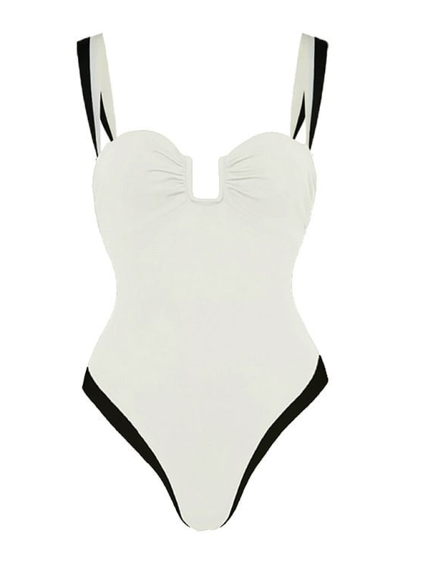 Black And White One-piece Swimsuit