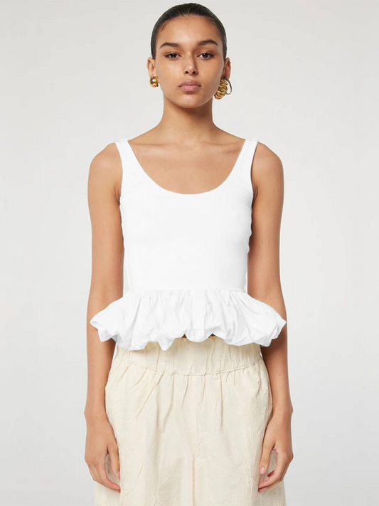 Ruffle Sleeveless Vest Top