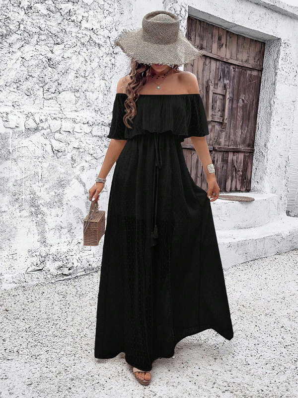 Off-the-shoulder Maxi Dress