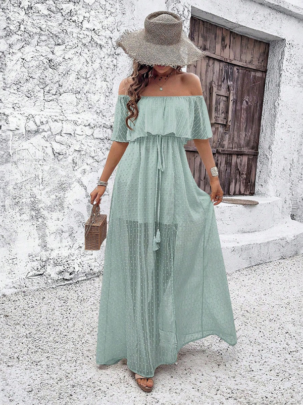 Off-the-shoulder Maxi Dress