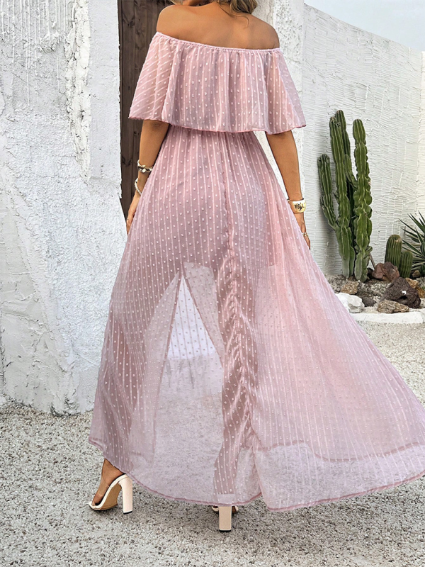 Off-the-shoulder Maxi Dress