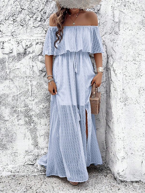 Off-the-shoulder Maxi Dress