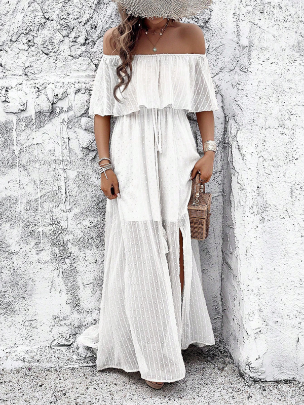 Off-the-shoulder Maxi Dress