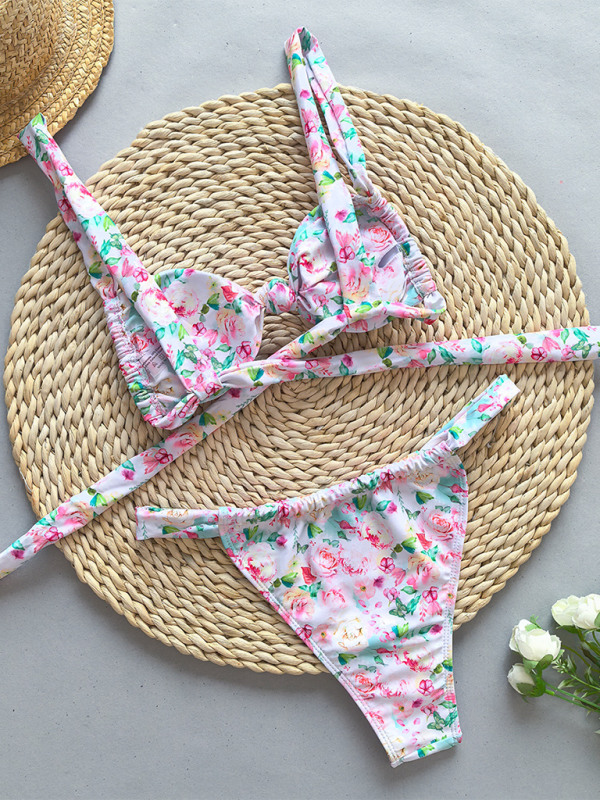 Floral Print Bikini Set