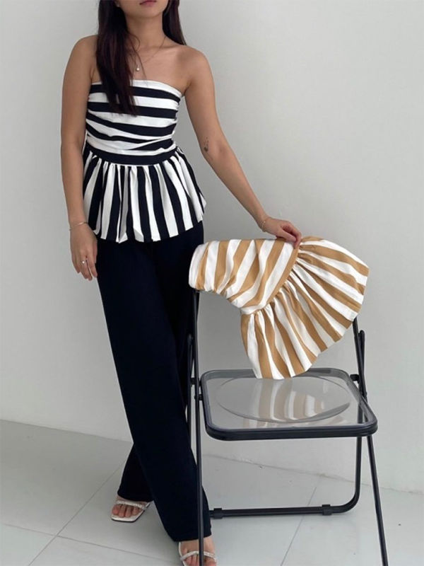 Striped Tube Top