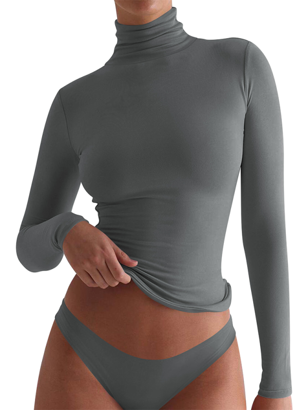 Turtleneck Long sleeve Top