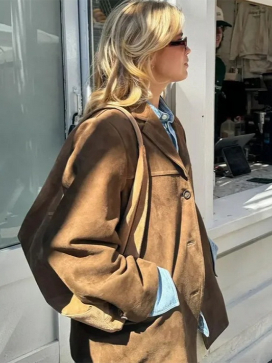 Brown Vintage Suede Jacket