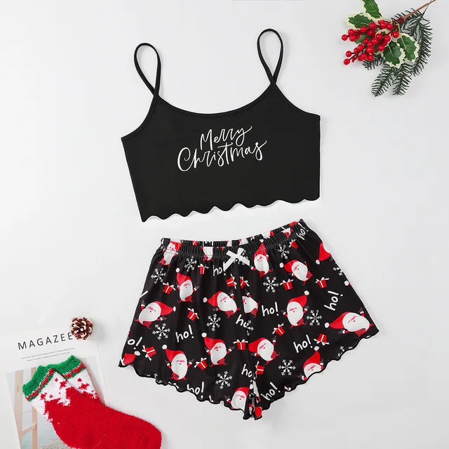 Christmas Print 2-piece Pajama Set