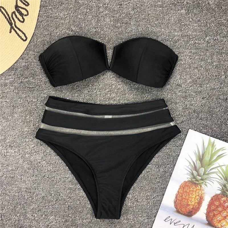 Padded Hollow Bikini Set