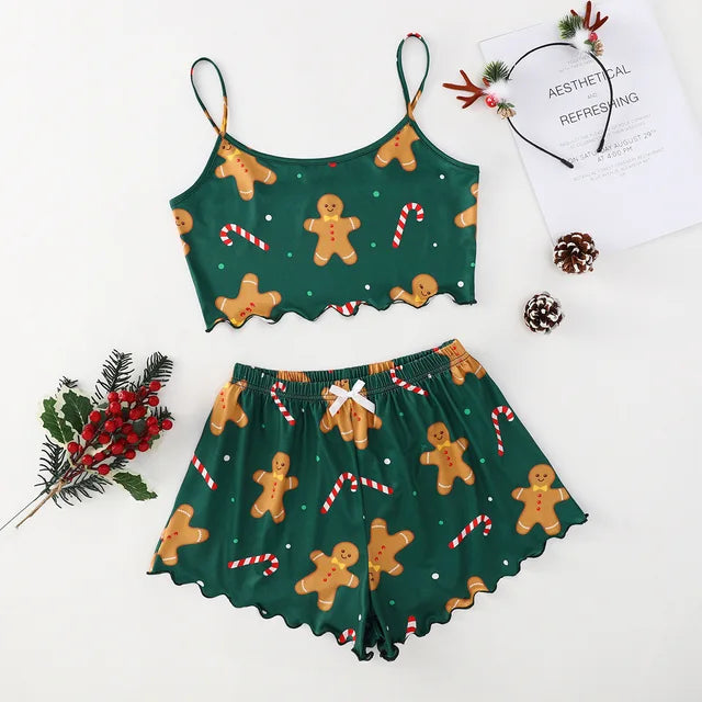 Christmas Print 2-piece Pajama Set