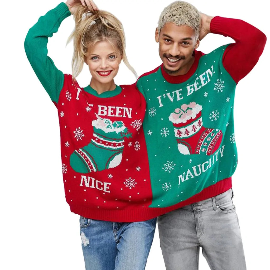 Couple's Novelty Christmas Sweater