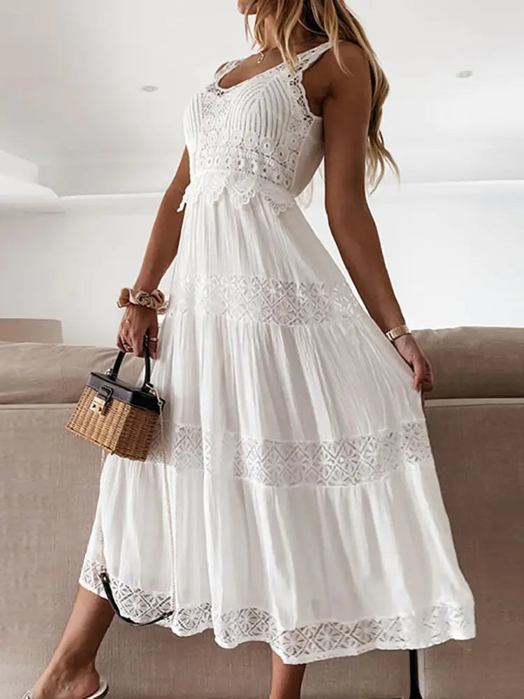 Summer Lace Long Dress