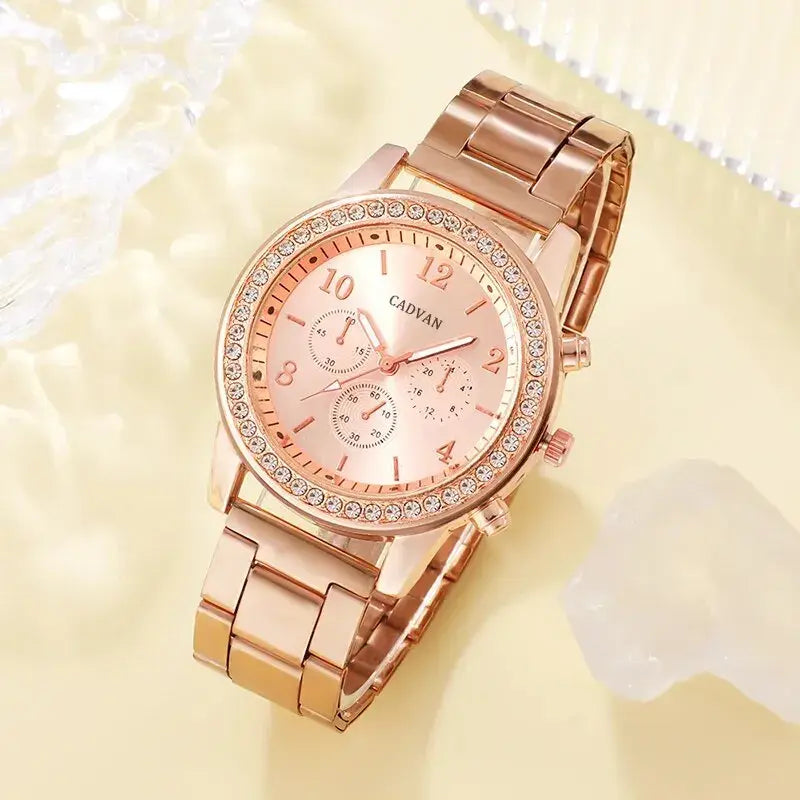 Luxury 5-piece Watch and Jewelry Set