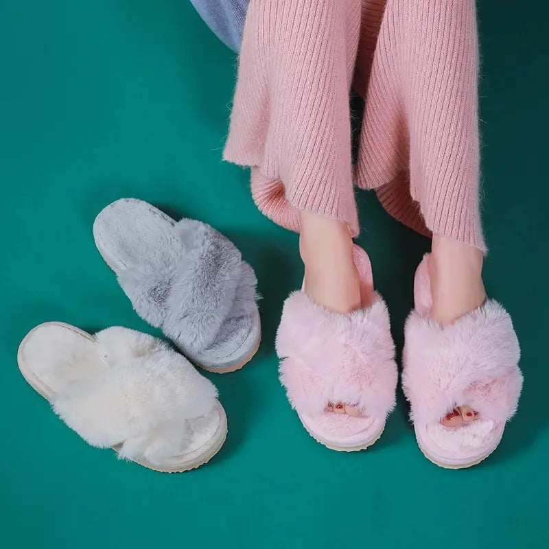 Women's Luxury Fur Slippers