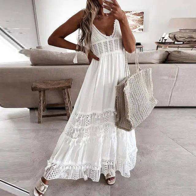 Summer Lace Long Dress